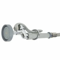 T&S Brass And Bronze Works T&S B-0133 EasyInstall Wall Mounted 34 1/2" High Pre-Rinse Faucet With Adjustable 8" Centers, 1.15 GPM Spray Valve, And 44" Hose -T&S Brass-shop 1020979