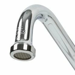T&S Brass And Bronze Works T&S B-0133-12-CR-B EasyInstall Wall Mounted 37 1/2" High Pre-Rinse Faucet With Adjustable 8" Centers, 1.15 GPM Spray Valve, 44" Hose, 12" Add-On Faucet, And 6" Wall Bracket -T&S Brass-shop 1024420