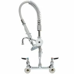 T&S Brass And Bronze Works T&S MPZ-8WLN-06 EasyInstall Wall Mounted 22 1/8" High Mini Pre-Rinse Faucet With Adjustable 8" Centers, 1.15 GPM Spray Valve, 24" Hose, 6" Add-On Faucet, And 6" Wall Bracket 8 T&S Brass And Bronze Works T&S MPZ-8WLN-06 EasyInstall Wall Mounted 22 1/8" High Mini Pre-Rinse Faucet With Adjustable 8" Centers, 1.15 GPM Spray Valve, 24" Hose, 6" Add-On Faucet, And 6" Wall Bracket -T&S Brass-shop 1028984