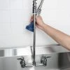 T&S Brass And Bronze Works T&S B-0133-08C EasyInstall Wall Mounted 33 1/4" High Pre-Rinse Faucet With Adjustable 8" Centers, Ergonomic Low Flow Spray Valve, And 44" Hose