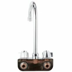 Regency Plumbing & Hardware Regency Wall Mount Handsink Faucet With 6" Swivel Gooseneck Spout And 4" Centers -T&S Brass-shop 1113484