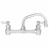 Fisher 13242 Backsplash Mounted Faucet With 8" Centers And 8" Swing Spout