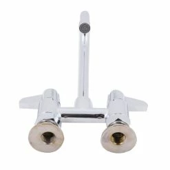 T&S Brass And Bronze Works Equip By T&S 5F-4DLX03 Deck Mounted Faucet With 2 13/16" Gooseneck Spout, 4" Centers, Laminar Flow Device, And Lever Handles -T&S Brass-shop 1211145