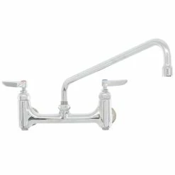 T&S Brass And Bronze Works T&S B-0231-BST Wall Mounted Pantry Faucet With 8" Adjustable Centers, 12" Swing Nozzle, Eterna Cartridges, And Built-in Stops 8 T&S Brass And Bronze Works T&S B-0231-BST Wall Mounted Pantry Faucet With 8" Adjustable Centers, 12" Swing Nozzle, Eterna Cartridges, And Built-in Stops -T&S Brass-shop 1213890