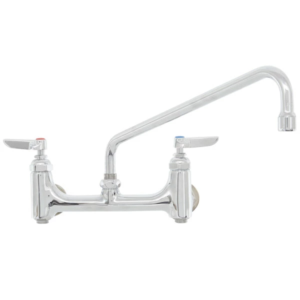 T&S Brass And Bronze Works T&S B-0231-BST Wall Mounted Pantry Faucet With 8" Adjustable Centers, 12" Swing Nozzle, Eterna Cartridges, And Built-in Stops 3 T&S Brass And Bronze Works T&S B-0231-BST Wall Mounted Pantry Faucet With 8" Adjustable Centers, 12" Swing Nozzle, Eterna Cartridges, And Built-in Stops - Image 3
