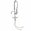 T&S Brass And Bronze Works T&S MPZ-2DLN-06-CR EasyInstall Deck Mounted 24 13/16" High Mini Pre-Rinse Faucet With Flex Inlets, 24" Hose, 6" Add-On Faucet, And 6" Wall Bracket