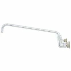 T&S Brass And Bronze Works Equip By T&S 5F-8WLX16 Wall Mounted Faucet With 16 1/8" Swing Spout, 5.2 GPM Laminar Flow Device, 8" Adjustable Centers, And Lever Handles -T&S Brass-shop 1220232