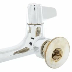 T&S Brass And Bronze Works Equip By T&S 5F-8WLX16 Wall Mounted Faucet With 16 1/8" Swing Spout, 5.2 GPM Laminar Flow Device, 8" Adjustable Centers, And Lever Handles -T&S Brass-shop 1220235