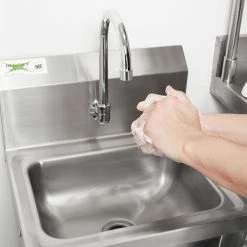 Regency Plumbing & Hardware Regency Wall Mount Handsink Faucet With 6" Swivel Gooseneck Spout -T&S Brass-shop 1254691