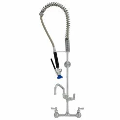 Fisher 34401 Wall Mounted Pre-Rinse Faucet With 8" Centers, 14" Add-On Faucet, And Wall Bracket