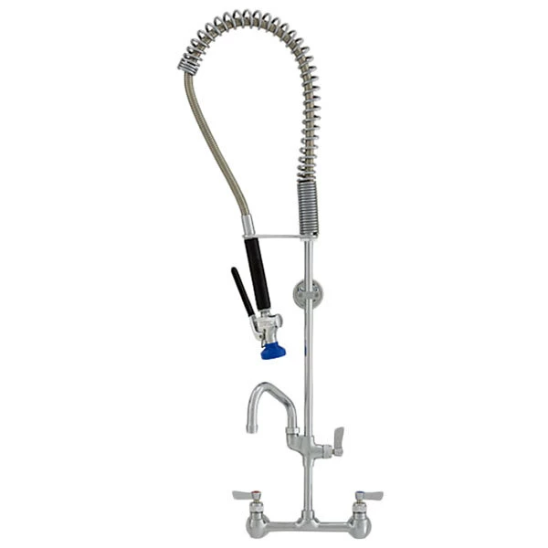 Fisher 34398 Wall Mounted Pre-Rinse Faucet With 8" Centers, 12" Add-On Faucet, And Wall Bracket 1 Fisher 34398 Wall Mounted Pre-Rinse Faucet With 8" Centers, 12" Add-On Faucet, And Wall Bracket