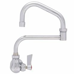 Fisher 46582 Wall Mounted Faucet With 15" Double-Jointed Swing Nozzle, 2.2 GPM Aerator, And Lever Handle
