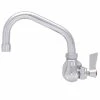 Fisher 3710 Wall Mounted Faucet With 6" Swing Nozzle, 2.2 GPM Aerator, And Lever Handle