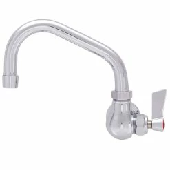 Fisher 3713 Wall Mounted Faucet With 12" Swing Nozzle, 2.2 GPM Aerator, And Lever Handle