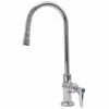 Advance Tabco K-48 Deck Mounted Single Hole Faucet With 8 1/2" Gooseneck Nozzle, 2 GPM Aerator, And Lever Handle
