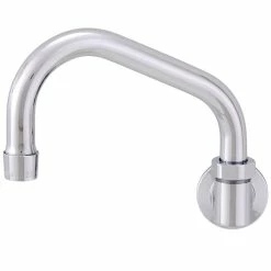 Fisher 46876 Backsplash Mounted Stainless Steel Faucet With 12" Swing Nozzle And 2.2 GPM Aerator