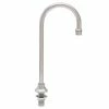 Fisher 45748 Deck Mounted Stainless Steel Faucet With 3 1/2" Swivel Gooseneck Nozzle And 2.2 GPM Aerator