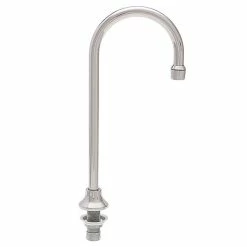Fisher 45748 Deck Mounted Stainless Steel Faucet With 3 1/2" Swivel Gooseneck Nozzle And 2.2 GPM Aerator