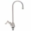 Fisher 58130 Deck Mounted Stainless Steel Faucet With 3 1/2" Swivel Gooseneck Nozzle, 2.2 GPM Aerator, And Lever Handle