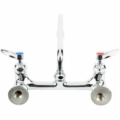 T&S Brass And Bronze Works T&S B-2414-CR-SC Wall Mount Mixing Faucet With 8" Adjustable Centers, 8" Swing Nozzle, Spring Checks, And Cerama Cartridges 7 T&S Brass And Bronze Works T&S B-2414-CR-SC Wall Mount Mixing Faucet With 8" Adjustable Centers, 8" Swing Nozzle, Spring Checks, And Cerama Cartridges -T&S Brass-shop 1474928