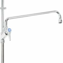 T&S Brass And Bronze Works T&S B-0133-063X EasyInstall Wall Mounted Pre-Rinse Faucet With Adjustable 8" Centers, 56" Hose, 14" Add-On Faucet, Vacuum Breaker, And 6" Wall Bracket -T&S Brass-shop 1495498