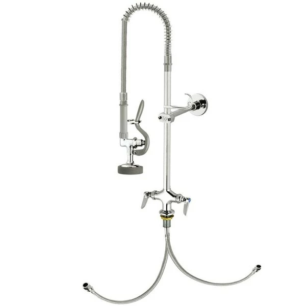 T&S Brass And Bronze Works T&S B-0113-CR-BX36H EasyInstall Deck Mounted Pre-Rinse Faucet With Single Base, 1.15 GPM Spray Valve, Cerama Cartridges, And Lever Handles 1 T&S Brass And Bronze Works T&S B-0113-CR-BX36H EasyInstall Deck Mounted Pre-Rinse Faucet With Single Base, 1.15 GPM Spray Valve, Cerama Cartridges, And Lever Handles
