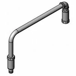 T&S Brass And Bronze Works T&S 019595-40 12 1/16" Pre-Rinse L-Tube Swivel Arm Assembly With 3/8" NPT Male Threaded Outlet