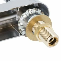 T&S Brass And Bronze Works T&S B-1128-XS-F12 Wall Mounted Workboard Faucet With 8" Centers, 12" Swing Spout, 1.2 GPM Aerator, Eterna Cartridges, And Lever Handles -T&S Brass-shop 1594409