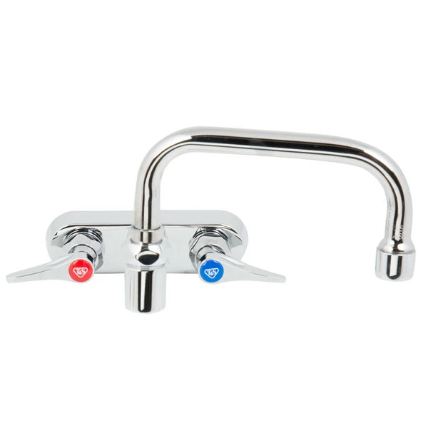 T&S Brass And Bronze Works T&S B-1136-CR Wall Mounted Workboard Faucet With 4" Centers, 18" Double-Jointed Swing Spout, 2.2 GPM Aerator, Cerama Cartridges, And Lever Handles 3 T&S Brass And Bronze Works T&S B-1136-CR Wall Mounted Workboard Faucet With 4" Centers, 18" Double-Jointed Swing Spout, 2.2 GPM Aerator, Cerama Cartridges, And Lever Handles - Image 3