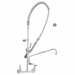 T&S Brass And Bronze Works T&S B-0133-14CRQJST EasyInstall Wall Mounted Pre-Rinse Faucet With 8" Centers, 44" Hose, 18" Riser, 14" Add-On Faucet, And 6" Wall Bracket 3 T&S Brass And Bronze Works T&S B-0133-14CRQJST EasyInstall Wall Mounted Pre-Rinse Faucet With 8" Centers, 44" Hose, 18" Riser, 14" Add-On Faucet, And 6" Wall Bracket -T&S Brass-shop 1607092