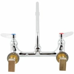 T&S Brass And Bronze Works T&S B-2358 Wall Mounted Faucet With 14" Swing Spout, 23.09 GPM Stream Regulator, 8" Adjustable Centers, And Lever Handles -T&S Brass-shop 1607440