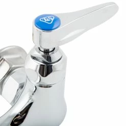 T&S Brass And Bronze Works T&S B-2358 Wall Mounted Faucet With 14" Swing Spout, 23.09 GPM Stream Regulator, 8" Adjustable Centers, And Lever Handles -T&S Brass-shop 1607443