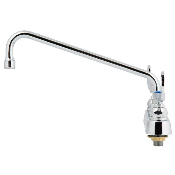 T&S Brass And Bronze Works T&S B-1123-WH4 Deck Mounted Workboard Faucet With 8" Centers, 12" Swing Nozzle, 2.2 GPM Aerator, Eterna Cartridges, And Wrist Handles 4 T&S Brass And Bronze Works T&S B-1123-WH4 Deck Mounted Workboard Faucet With 8" Centers, 12" Swing Nozzle, 2.2 GPM Aerator, Eterna Cartridges, And Wrist Handles - Image 4