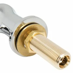 T&S Brass And Bronze Works T&S B-0205-061X-CR Deck Mounted Single Hole Faucet With 10" Swing Spout, Stream Regulator Outlet, Cerama Cartridge, And Lever Handle -T&S Brass-shop 1613641