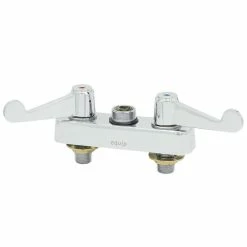T&S Brass And Bronze Works Equip By T&S 5F-4CWX00 Deck Mounted Swivel Workboard Faucet With Wrist Action Handles And 4" Centers - ADA Compliant