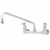 T&S Brass And Bronze Works T&S B-0230-EE Wall Mounted Pantry Faucet With 8" Adjustable Centers, 18" Swing Nozzle, And EE Connections
