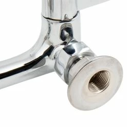T&S Brass And Bronze Works Equip By T&S 5F-8WWB05 Wall Mounted Faucet With 7 15/16" Gooseneck Spout, 8" Centers, Laminar Flow Device, And Wrist Handles -T&S Brass-shop 1655371