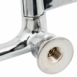 T&S Brass And Bronze Works Equip By T&S 5F-8WWB08 Wall Mounted Faucet With Adjustable 8" Centers, 8 1/8" Swing Spout, Laminar Flow Device, Cerama Cartridges, And Wrist Handles -T&S Brass-shop 1655504