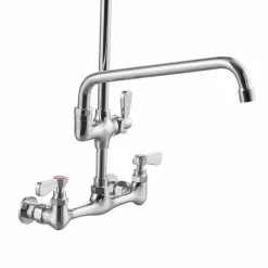 Assure Parts 1.15 GPM Wall-Mounted Pre-Rinse Assembly With 8" Centers And 12" Add On Faucet -T&S Brass-shop 1910542
