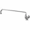 T&S Brass And Bronze Works T&S B-0211 Wall Mounted Single Hole Pantry Faucet With 12" Swing Nozzle And 4-Arm Handle