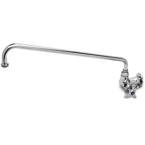 T&S Brass And Bronze Works T&S B-0211 Wall Mounted Single Hole Pantry Faucet With 12" Swing Nozzle And 4-Arm Handle 1 T&S Brass And Bronze Works T&S B-0211 Wall Mounted Single Hole Pantry Faucet With 12" Swing Nozzle And 4-Arm Handle