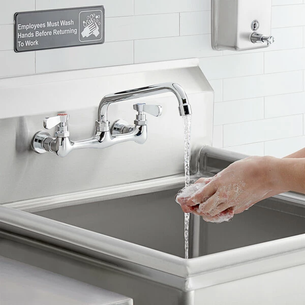 Regency Plumbing & Hardware Regency Wall Mount Faucet With 10" Swing Spout And 8" Centers 1 Regency Plumbing & Hardware Regency Wall Mount Faucet With 10" Swing Spout And 8" Centers