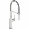 Elkay LKAV1061LS Avado Deck Mount Lustrous Steel Kitchen Faucet With Semi-Professional Spout And Lever Handle