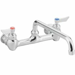 Waterloo Wall-Mounted Faucet With 8" Centers And 12" Swing Spout 5 Waterloo Wall-Mounted Faucet With 8" Centers And 12" Swing Spout -T&S Brass-shop 2172192