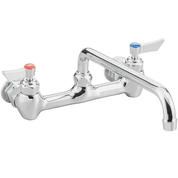 Waterloo Wall-Mounted Faucet With 8" Centers And 12" Swing Spout 2 Waterloo Wall-Mounted Faucet With 8" Centers And 12" Swing Spout - Image 2