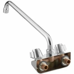 Regency Plumbing & Hardware Regency Wall Mount Faucet With 14" Swing Spout And 4" Centers -T&S Brass-shop 2172206