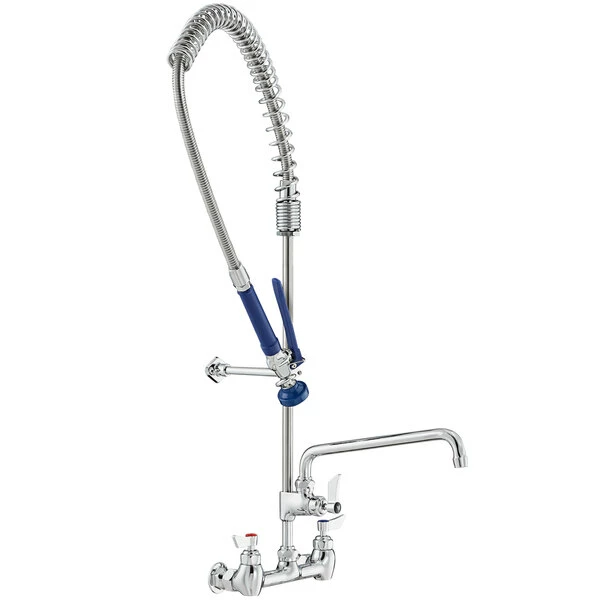 Waterloo 1.15 GPM Wall-Mounted Pre-Rinse Faucet With 8" Centers And 12" Add-On Faucet 2 Waterloo 1.15 GPM Wall-Mounted Pre-Rinse Faucet With 8" Centers And 12" Add-On Faucet - Image 2