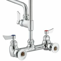 Waterloo 1.15 GPM Wall-Mounted Pre-Rinse Faucet With 8" Centers And 12" Add-On Faucet 7 Waterloo 1.15 GPM Wall-Mounted Pre-Rinse Faucet With 8" Centers And 12" Add-On Faucet -T&S Brass-shop 2172279
