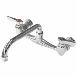 Advance Tabco K-1118 8" Heavy-Duty Wall Mount Swing Faucet With 8" Centers