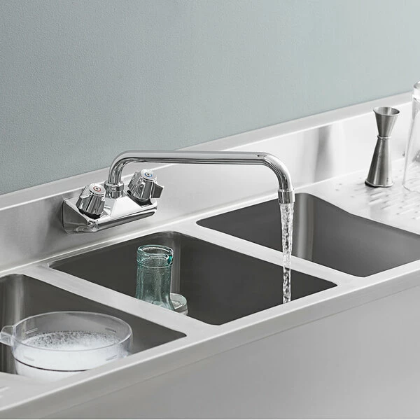 Regency Plumbing & Hardware Regency Wall Mount Faucet With 12" Swing Spout And 4" Centers 1 Regency Plumbing & Hardware Regency Wall Mount Faucet With 12" Swing Spout And 4" Centers